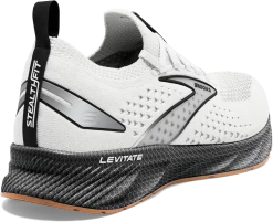BROOKS Men's Levitate Stealthfit 6 (121 - White/Black) -Brooks Store 0430AB83 8722 4E17 960B 6D029C4DA03F