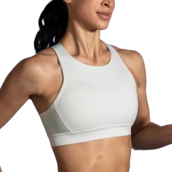 BROOKS Women's Drive 3 Pocket Run Bra (357 - Mint Mix) -Brooks Store 0872199F 2B6E 4C78 B00B 91DCECB6CA1E