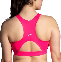 BROOKS Women's Drive 3 Pocket Run Bra (620 - Hyper Pink) -Brooks Store 0AC7845E A49A 4210 8F63 989544004C45