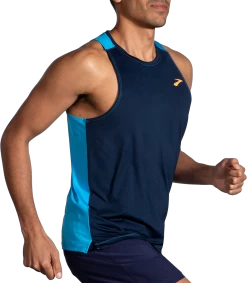 BROOKS Men's Atmosphere Singlet 2.0 (454 - Navy/Spring Break) -Brooks Store 0B2484DE F00C 4A1B B1B4 6D8D2BEF8E11