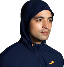 BROOKS Men's Canopy Jacket (465 - Navy/Spring Break/Pebble) -Brooks Store 0F463D21 C44C 4BFB 8202 DA9C95854821