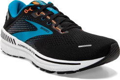 BROOKS Men's Adrenaline GTS 22 (034 - Black/Blue/Orange) -Brooks Store 110366 034 A Adrenaline GTS 22