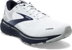 BROOKS Men's Ghost 14 (190 - White/Grey/Navy) -Brooks Store 110369 190 A Ghost 14