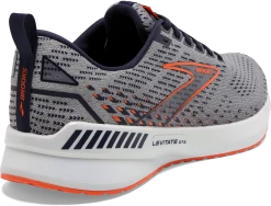 BROOKS Men's Levitate 5 GTS (034 - Grey/Peacoat/Flame) -Brooks Store 110371 034 H Levitate GTS 5