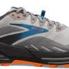 BROOKS Men's Cascadia 16 (038 - Oyster Mushroom/Alloy/Orange)