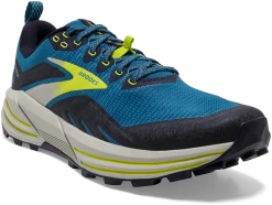 BROOKS Men's Cascadia 16 (469 - Mykonos Blue/Peacoat/Lime) -Brooks Store 110376 469 A Cascadia 16