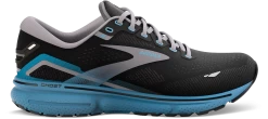 BROOKS Men's Ghost 15 (056 - Black/Blackened Pearl/Blue)