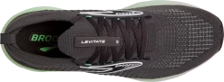 BROOKS Men's Levitate Stealthfit 6 (323 - Blackened Pearl/Green/White) -Brooks Store 110397 323 O Levitate StealthFit 6