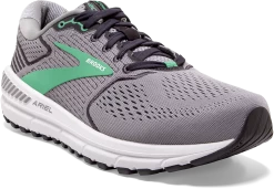 BROOKS Women's Ariel '20 (076 - Alloy/Blackened Pearl/Green) -Brooks Store 120315 076 A Ariel 20
