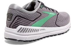 BROOKS Women's Ariel '20 (076 - Alloy/Blackened Pearl/Green) -Brooks Store 120315 076 H Ariel 20