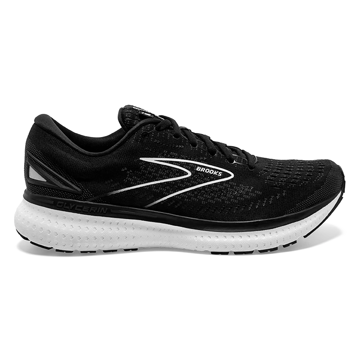 BROOKS Women's Glycerin 19 (068 - Black/White) 1 BROOKS Women's Glycerin 19 (068 - Black/White)