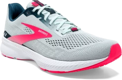 BROOKS Women's Launch 8 (110 - Ice Flow/Navy/Pink) -Brooks Store 120345 110 A Launch 8