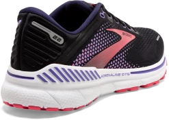 BROOKS Women's Adrenaline GTS 22 (080 - Black/Purple/Coral) -Brooks Store 120353 080 H Adrenaline GTS 22