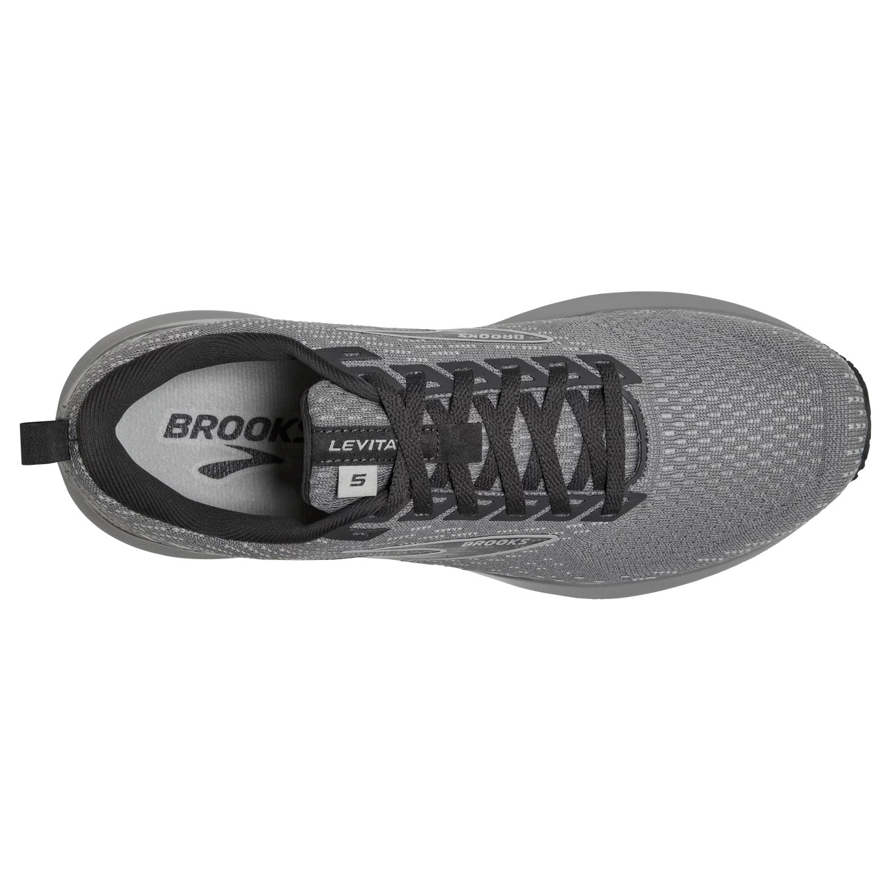 BROOKS Women's Levitate 5 (026 - Grey/Oyster/Blackened Pearl) 5 BROOKS Women's Levitate 5 (026 - Grey/Oyster/Blackened Pearl) - Image 5