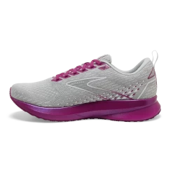 BROOKS Women's Levitate 5 (003 - Grey/Lavender/Baton Rouge) -Brooks Store 120357 003 M Levitate 5