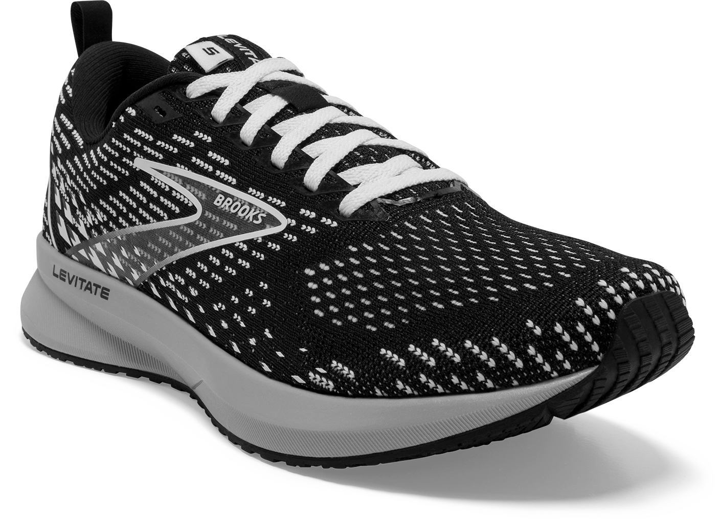 BROOKS Women's Levitate 5 (090 - Black/Grey/White) 3 BROOKS Women's Levitate 5 (090 - Black/Grey/White) - Image 3