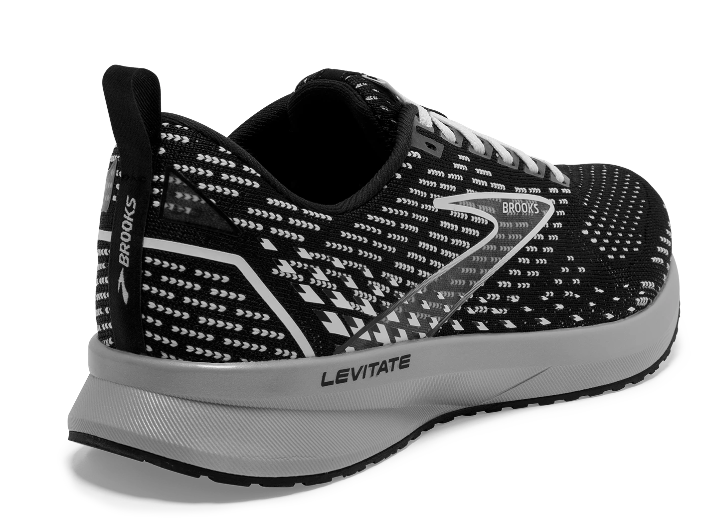 BROOKS Women's Levitate 5 (090 - Black/Grey/White) 4 BROOKS Women's Levitate 5 (090 - Black/Grey/White) - Image 4