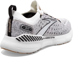 BROOKS Women’s Glycerin Stealthfit GTS 20 (163 - White/Black/Cream) -Brooks Store 120371 163 H Glycerin StealthFit GTS 20