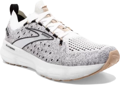 BROOKS Women's Glycerin 20 Stealthfit (163 - White/Black/Cream) -Brooks Store 120372 163 A Glycerin StealthFit 20
