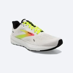 BROOKS Women’s Launch 9 (148 - White/Pink/Nightlife) -Brooks Store 120373 148 a launch 9 womens fast running shoe