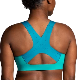 BROOKS Women's Dare Zip Run Bra 2.0 (369 - Nile Green/Lagoon/Light Mint) -Brooks Store 15007521 9A0C 4176 B935 698427C631CF