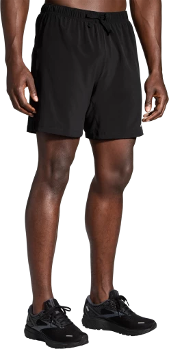 BROOKS Men's Moment 7" Shorts (001 - Black)