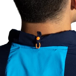 BROOKS Men's Canopy Jacket (465 - Navy/Spring Break/Pebble) -Brooks Store 16B4E0CA 9A60 4572 96CE D63E19FB0894