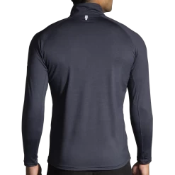 BROOKS Men's Dash 1/2 Zip (008 - Heather Concrete) -Brooks Store 211298 008 mb dash half zip mens long sleeve running shirt