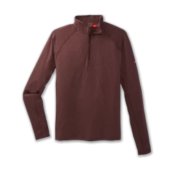 BROOKS Men's Dash 1/2 Zip (246 - Heather Run Raisin)