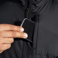 BROOKS Men’s Fusion Hybrid Jacket (001 - Black) -Brooks Store 211299 001 d1 fusion hybrid jacket mens running jacket