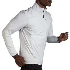 BROOKS Men’s Fusion Hybrid Jacket (018 - Stone) -Brooks Store 211299 018 mv fusion hybrid jacket mens running jacket