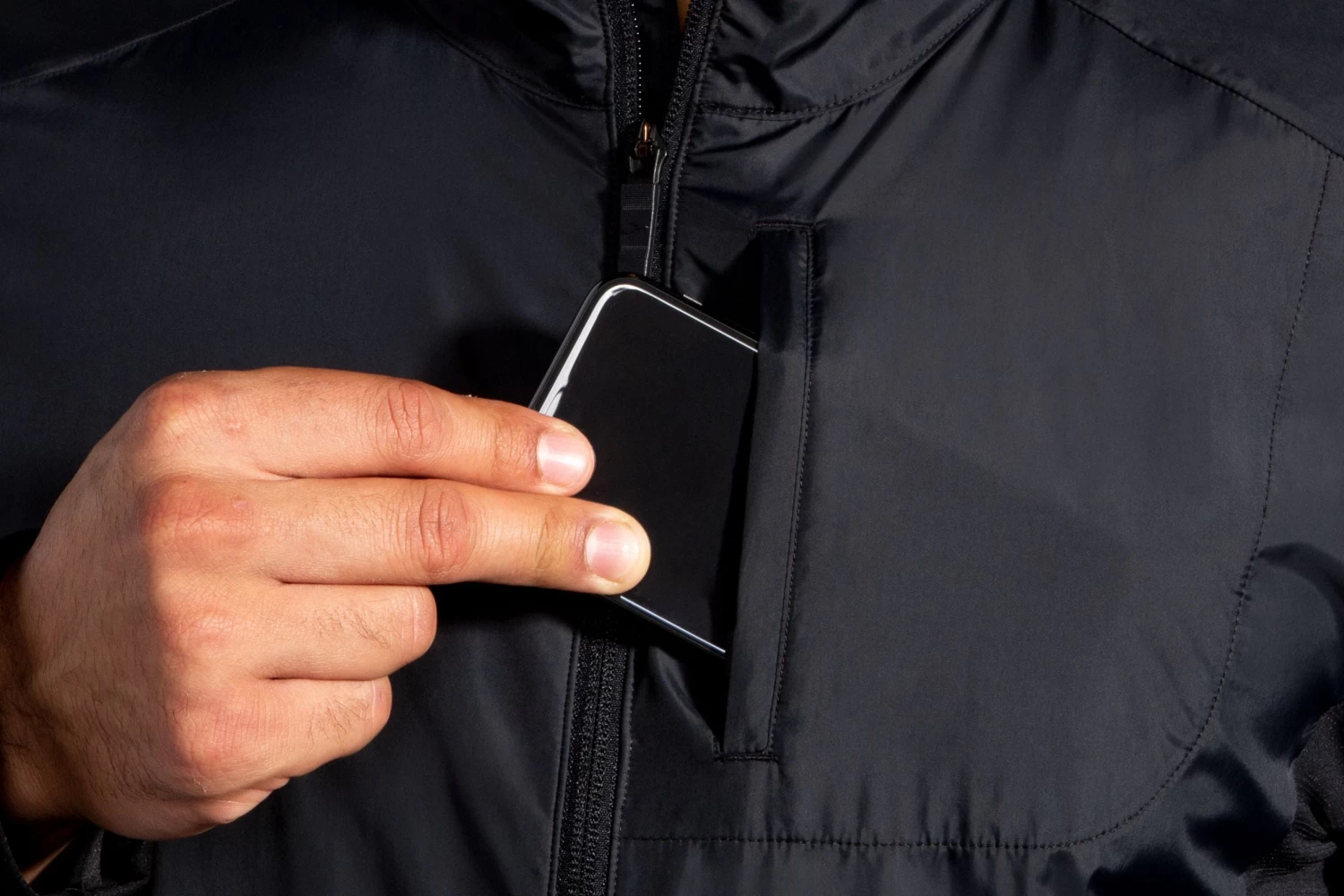 Men's Brooks Fusion Hybrid Jacket - 211299-001 5 Men's Brooks Fusion Hybrid Jacket - 211299-001 - Image 5