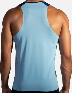 BROOKS Men's Atmosphere Singlet (492 - Pool/Navy) -Brooks Store 211318 492 MB Atmosphere Singlet