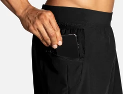 BROOKS Men's Sherpa 5" 2-in-1 Short (001 - Black) -Brooks Store 211331 001 D2 Sherpa 5in 2in1 Short