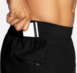 BROOKS Men's Sherpa 5" 2-in-1 Short (001 - Black) -Brooks Store 211331 001 D3 Sherpa 5in 2in1 Short