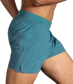 BROOKS Men's Sherpa 5" Short (444 - Slate Blue) -Brooks Store 211332 444 MV Sherpa 5in Short