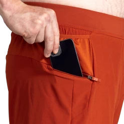 BROOKS Men's Sherpa 7" 2-in-1 Short (644 - Red Clay) -Brooks Store 211333 644 D2 Sherpa 7in 2in1 Short