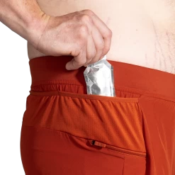 BROOKS Men's Sherpa 7" 2-in-1 Short (644 - Red Clay) -Brooks Store 211333 644 D3 Sherpa 7in 2in1 Short