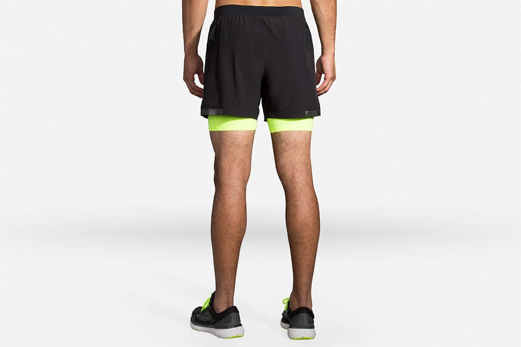 Men's Brooks Carbonite 5" 2-in-1 Short Run Visible Collection 211352-070 4 Men's Brooks Carbonite 5" 2-in-1 Short Run Visible Collection 211352-070 - Image 4