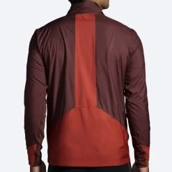 BROOKS Men's Shield Hybrid Jacket 2.0 (223 - Run Raisin/Copper) -Brooks Store 211415 223 mb shield hybrid jacket mens running jacket