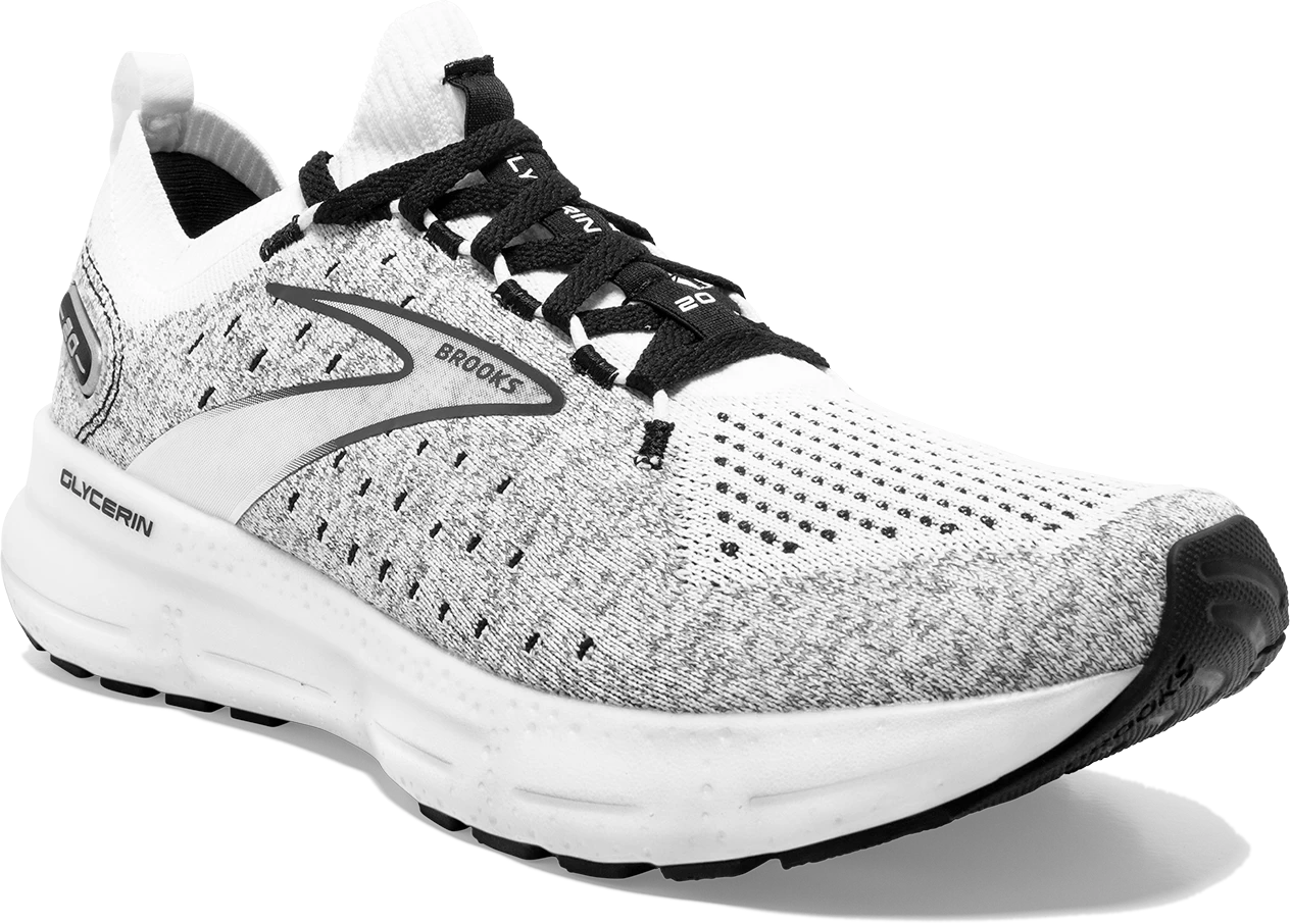 BROOKS Men’s Glycerin Stealthfit 20 (135 - White/Grey/Black) 3 BROOKS Men’s Glycerin Stealthfit 20 (135 - White/Grey/Black) - Image 3