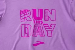 Women's Brooks Distance Graphic Long Sleeve - 221468-573 -Brooks Store 221468 573 D1 Distance Graphic Long Sleeve