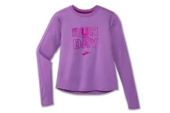 Women's Brooks Distance Graphic Long Sleeve - 221468-573