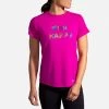 Women's Brooks Distance Graphic Short Sleeve 221469-611