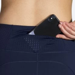 BROOKS Women's Method 1/2 Crop Tight (451 - Navy) -Brooks Store 221477 451 d1 method half crop tight womens womens running tight