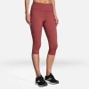 BROOKS Women's Method 1/2 Crop Tight (648 - Terracotta Print)