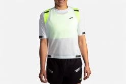 Women's Brooks Carbonite Short Sleeve Run Visible Collection - 221495-052 -Brooks Store 221495 052 MA Carbonite Short Sleeve