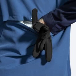 BROOKS Women’s Fusion Hybrid Jacket (463 - Navy/Blue Ash/Ice Blue) -Brooks Store 221499 463 d3 fusion hybrid jacket womens running jacket