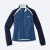 BROOKS Women’s Fusion Hybrid Jacket (463 - Navy/Blue Ash/Ice Blue)