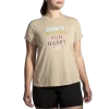 Women's Brooks Distance Graphic Short Sleeve- 221600-255